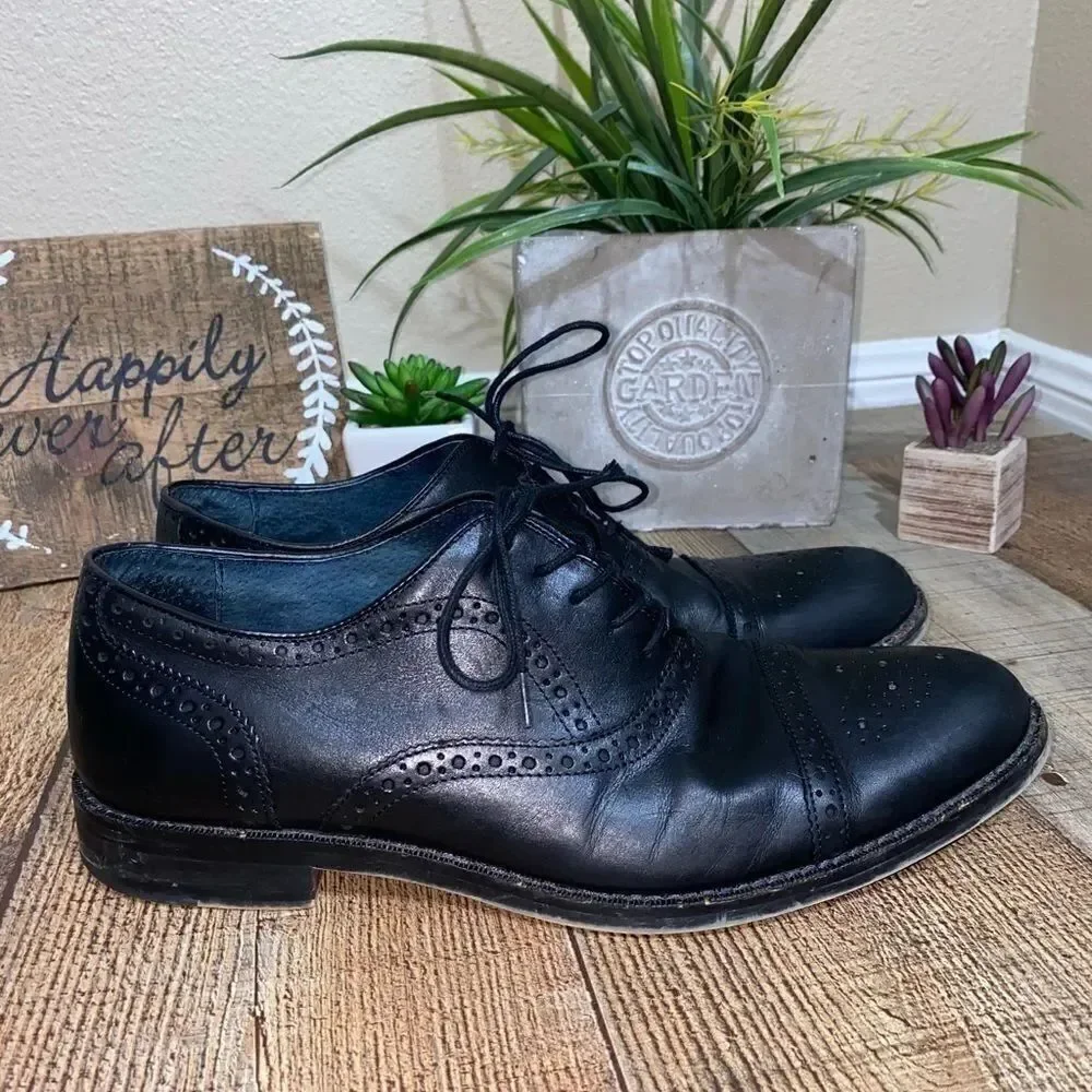 Mens ASTON GREY Kobe Brogue Cap Toe Oxford